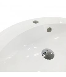 Adamant Раковина, умивальник Lauf New, штучний камінь, овальна, без отвору для