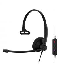 Epos Гарнітура комп'ютерна моно On-Ear IMPACT 100 MS, USB C + A, Microsoft Teams, односпрямований, 2м, Чорний