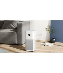 XIAOMI Очисник повітря Smart Air Purifier 4, 48м2, 400м3/год, HEPA +вугільний фільтр, іонізація, дисплей, білий