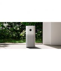 XIAOMI Очисник повітря Smart Air Purifier 4, 48м2, 400м3/год, HEPA +вугільний фільтр, іонізація, дисплей, білий