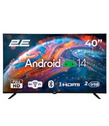 2E Телевізор 40" 2E LED FHD 60Hz Smart Android Black