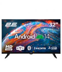 2E Телевізор 32" 2E LED HD 60Hz Smart Android Black