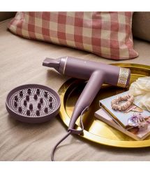 Remington Фен AIRvive, 1600Вт, 3 режими, дифузор, іоніз-я, хол. обдув, фіолетово-золотий