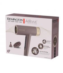 Remington Фен AIRvive, 1600Вт, 3 режими, дифузор, іоніз-я, хол. обдув, фіолетово-золотий