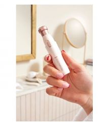 Remington Триммер для носа и ушей и бороды, сеть+акум., насадок-2, сталь, розовый