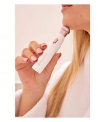 Remington Триммер для носа и ушей и бороды, сеть+акум., насадок-2, сталь, розовый