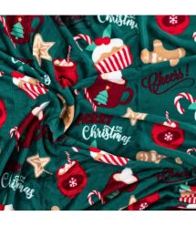 ARDESTO Плед Christmas Flannel 160х200см, 100% полиэстер, рождественские вкусности