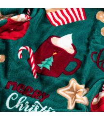 ARDESTO Плед Christmas Flannel 160х200см, 100% полиэстер, рождественские вкусности