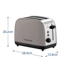Russell Hobbs Тостер 1671Вт, пластик, подогрев, мокко
