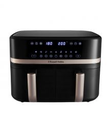 Russell Hobbs Мультипіч Satis Fry DualBaske 2800Вт, чаша-4.5/4.5л, сенсорне управл., 9 авто. программ, пластик, чорний