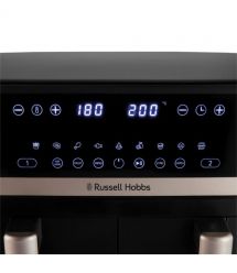 Russell Hobbs Мультипіч Satis Fry DualBaske 2800Вт, чаша-4.5/4.5л, сенсорне управл., 9 авто. программ, пластик, чорний