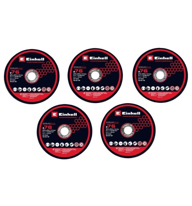 Einhell TP-CO 18/76-C Li BL 76x10mm for metal 5pcs