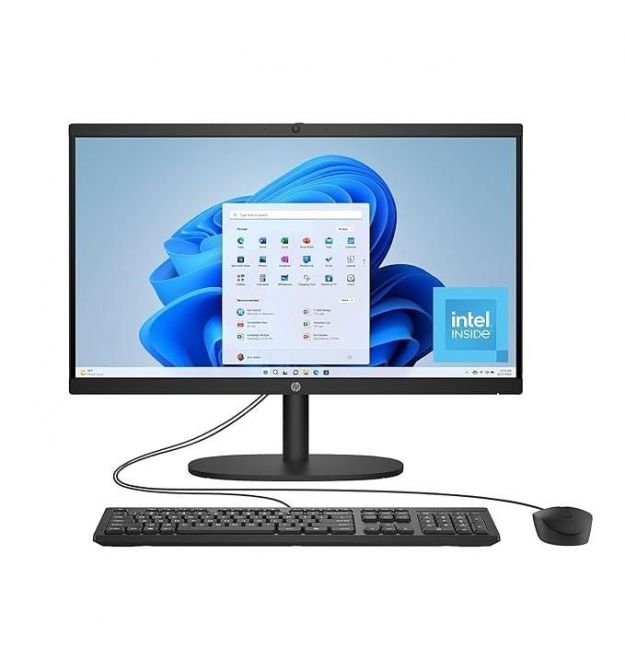 HP All-in-One 21,5" FHD VA AG, Intel i3-N300, 8GB, F512GB, UMA, WiFi, kb+m, 2y, DOS, black