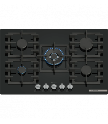 Bosch Bosch Hob gas on glass, 75cm, cast-iron, black