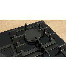 Bosch Bosch Hob gas on glass, 75cm, cast-iron, black