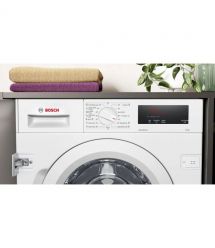 Bosch WM Bosch built-in front load, 8kg, 1200, C, 55cm, display, white