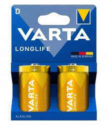 VARTA Батарейка Varta Longlife лужна D(LR20) блістер, 2 шт