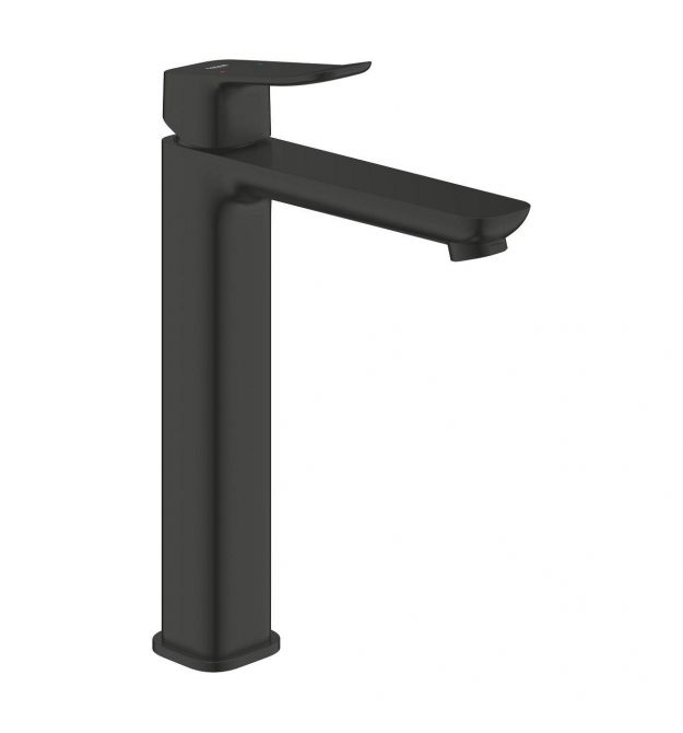 Grohe Змішувач для раковини QuickFix Dice Black XL-розміру, довж. виливу - 161мм, неповоротний, 1 важіль, чорний матовий