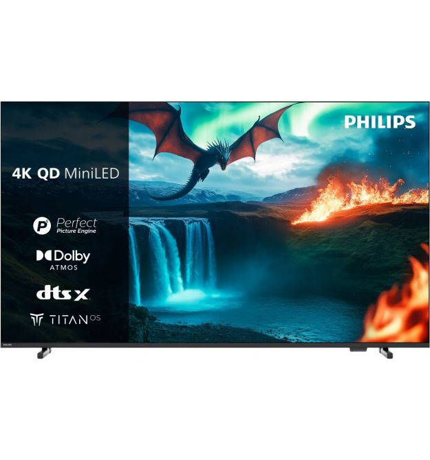 Philips TV 65" MiniLED 4K 60Hz Smart Titan OS Black