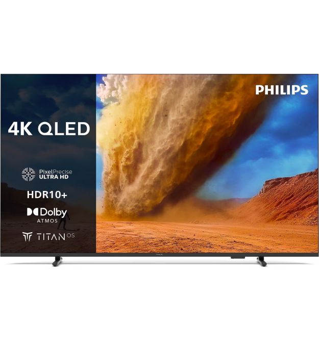 Philips TV 55" QLED 4K 60Hz Smart Titan OS Black