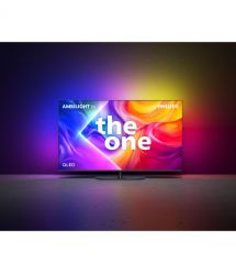 Philips TV 55" QLED 4K 144Hz Smart Titan OS Black Ambilight
