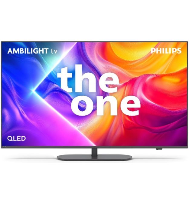 Philips TV 50" QLED 4K 144Hz Smart Titan OS Black Ambilight