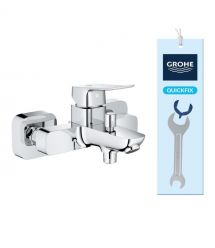 Grohe Змішувач для ванни QuickFix Dice довж. виливу - 167мм, неповоротний, 1 важіль, хром