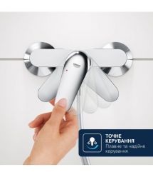 Grohe Змішувач для ванни QuickFix Dice довж. виливу - 167мм, неповоротний, 1 важіль, хром