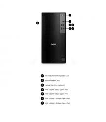 Dell Комп'ютер персональний Dell Pro Tower, Intel i5-14500, 16GB, F512GB, UMA, кл+м, Win11P