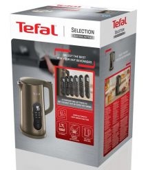 Tefal electric kettle Selection, 1.7L, double-walled, 9 tempr.conditions, bronze