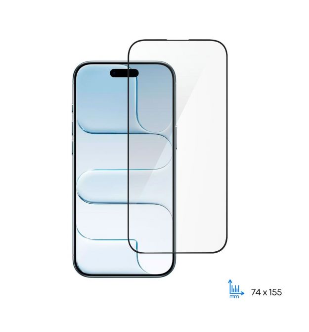 2E Захисне скло 2E для iPhone Air(6.5), 2.5D FCFG, (1 Pack), чорна рамка