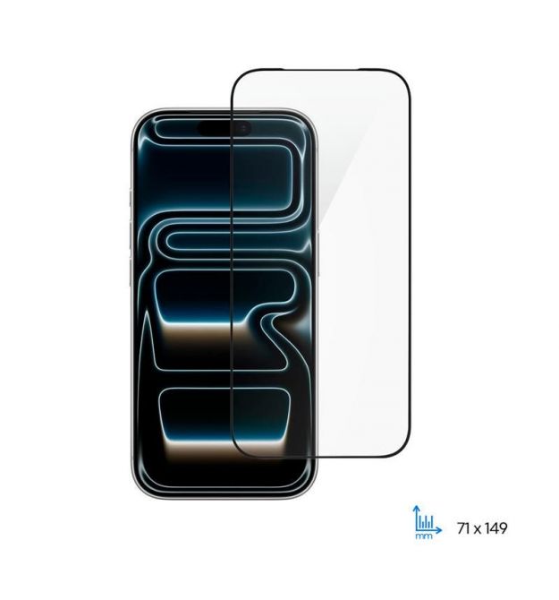2E Захисне скло 2E для iPhone 17 Pro(6.3), 2.5D FCFG, (1 Pack), чорна рамка