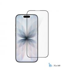 2E Захисне скло 2E для iPhone 17(6.3), 2.5D FCFG, (1 Pack), чорна рамка