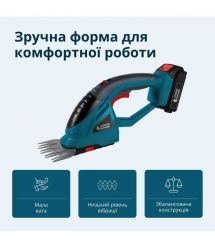 Könner & Söhnen Konner&Sohnen KS SHT-20V cordless grass shears 20V blades 19.9cm 1.6kg without battery for ZP