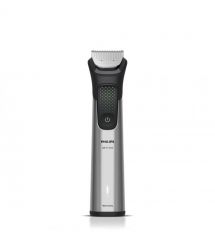 Philips Тример Philips Series 9000, для обличчя, голови, тіла, акум., насадок-17, OneBlade в компл., сталь, сірий