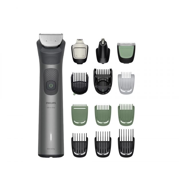 Philips Тример Philips Series 7000, для бороди, голови та тіла, насадок-15, сталь, сірий