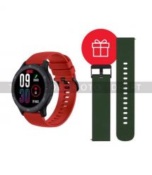 2E Смарт-годинник 2E Motion GT2 47мм, 1.32", 360x360, BT 5.2, Чорно-червоний + ремінець зелений