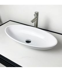 Adamant Раковина, умивальник ANDERE NEW, искуственный камень, овальная, без от