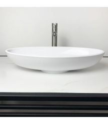 Adamant Раковина, умивальник ANDERE NEW, искуственный камень, овальная, без от