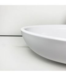 Adamant Раковина, умивальник ANDERE NEW, искуственный камень, овальная, без от