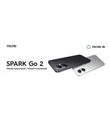 TECNO Смартфон TECNO Spark Go 2 (KM4) 6.67" 4/128ГБ, 2SIM, 5000мА•год, Veil White
