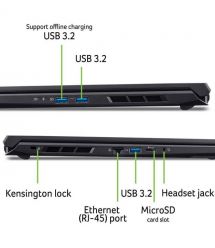 Acer Ноутбук Acer Nitro V 17 ANV17-41 17.3" FHD IPS, AMD R7-260, 32GB, F2TB, NVD5070-8, Lin, чорний