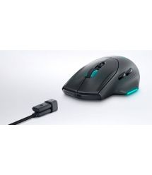 Dell Миша Alienware Wireless Gaming Mouse - AW620M - Dark Side of the Moon