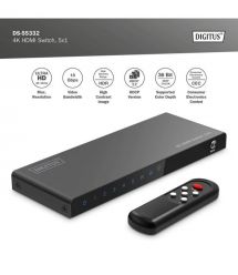 Digitus Відеокомутатор DIGITUS UHD HDMI (INx5 - OUTx1), 4K