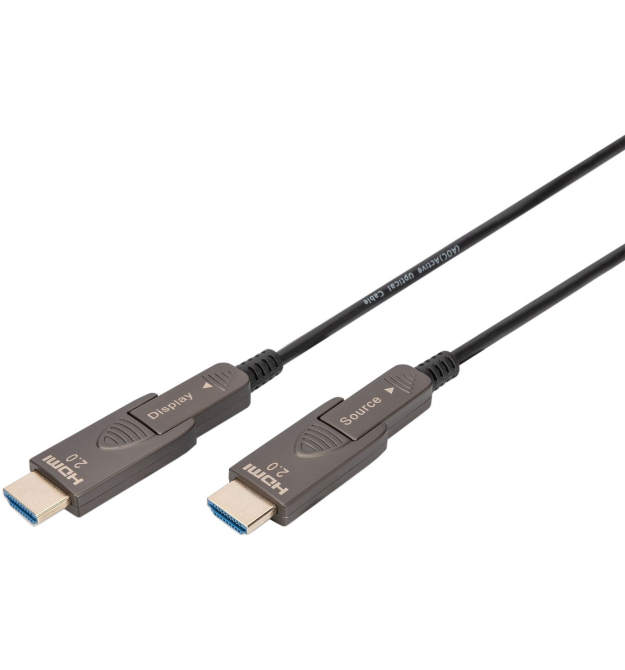 Digitus Кабель DIGITUS HDMI (M/M), 4K, AOC, 10м, чорний