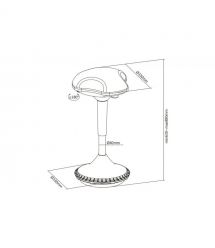 Digitus Стілець DIGITUS Ergonomic Standing Chair