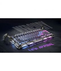 GravaStar Клавіатура механічна GravaStar K1 Pro 80keys, GravaStar x Kailh Speedy Mint, BT/WL/USB, cyberpunk