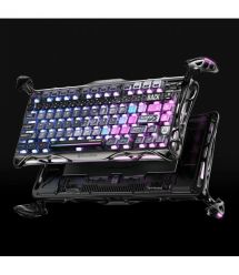 GravaStar Клавіатура механічна GravaStar K1 Pro 80keys, GravaStar x Kailh Speedy Mint, BT/WL/USB, cyberpunk