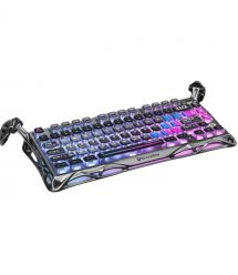 GravaStar Клавіатура механічна GravaStar K1 Pro 80keys, GravaStar x Kailh Speedy Mint, BT/WL/USB, cyberpunk