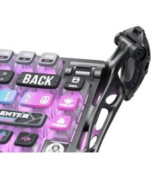 GravaStar Клавіатура механічна GravaStar K1 Pro 80keys, GravaStar x Kailh Speedy Mint, BT/WL/USB, cyberpunk